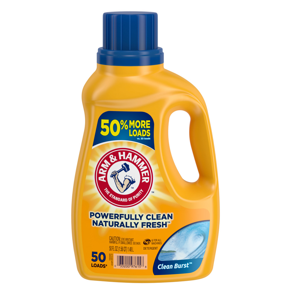 ARM & HAMMER LIQUID DETERGENT 50 OZ CLEAN BURST