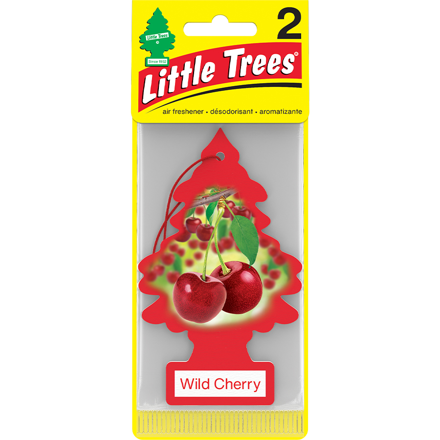 LITTLE TREES CAR FRESHENER 2 CT WILD CHERRY