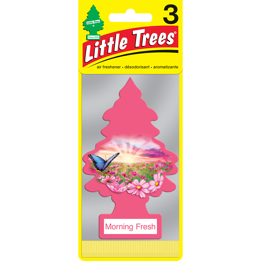 LITTLE TREES CAR FRESHENER 3 CT MORNING FRESH