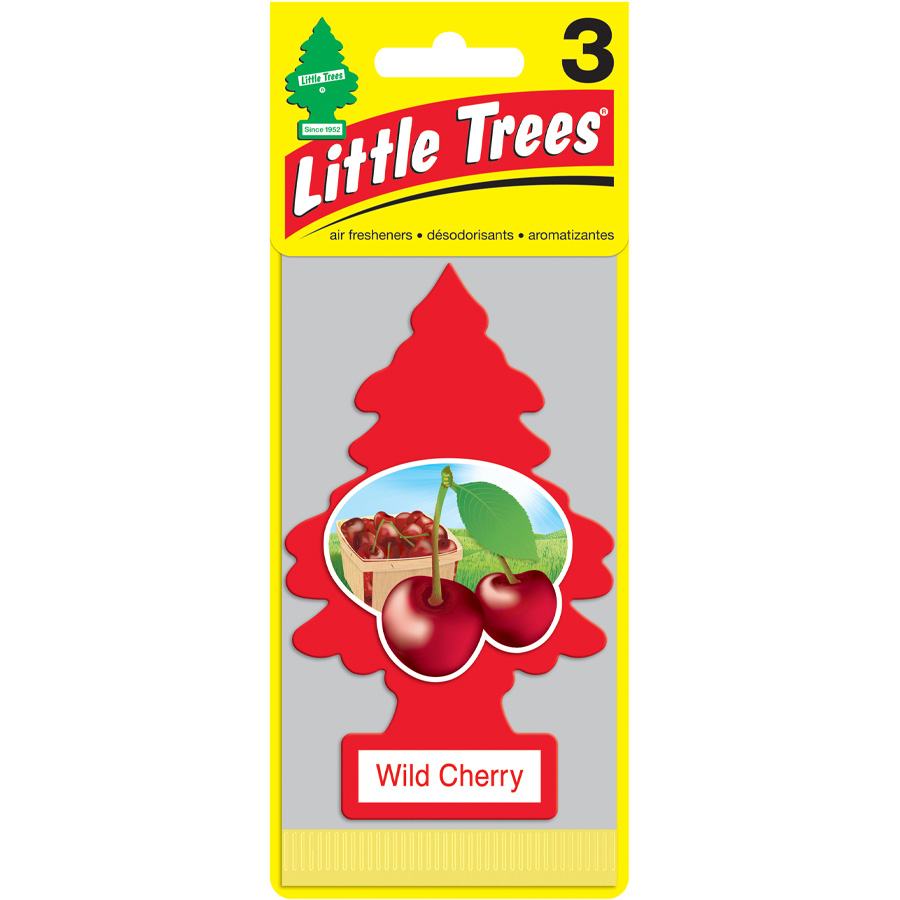 LITTLE TREES CAR FRESHENER 3 CT WILD CHERRY