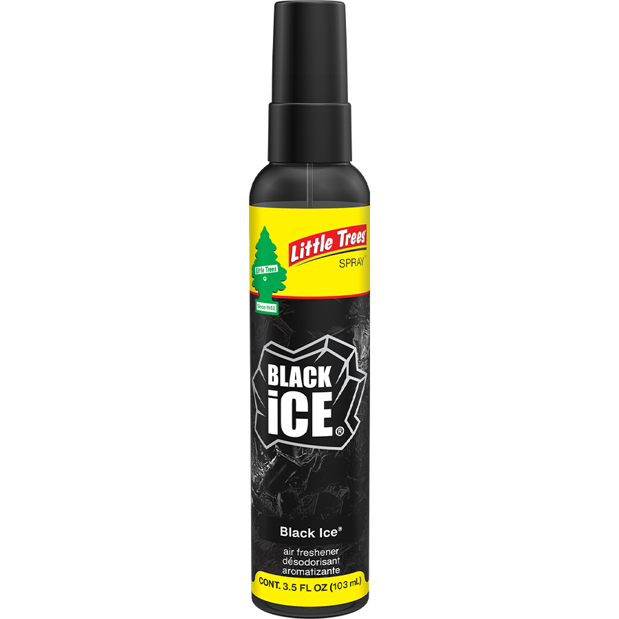 LITTLE TREES CAR FRESHENER 3.5 OZ SPRAY BLACK ICE