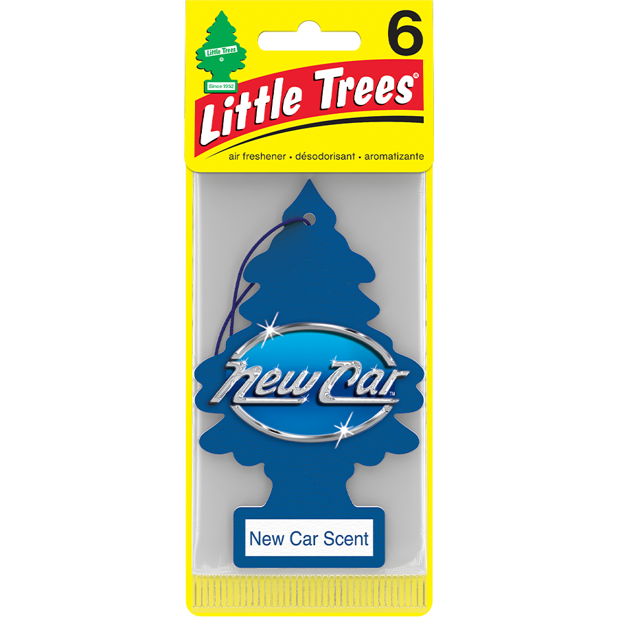 LITTLE TREES CAR FRESHENER 6 CT NEW CAR
