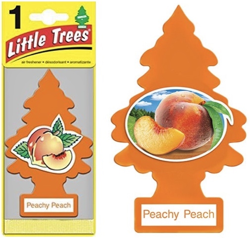 LITTLE TREES CAR FRESHENER 6 CT PEACHY PEACH