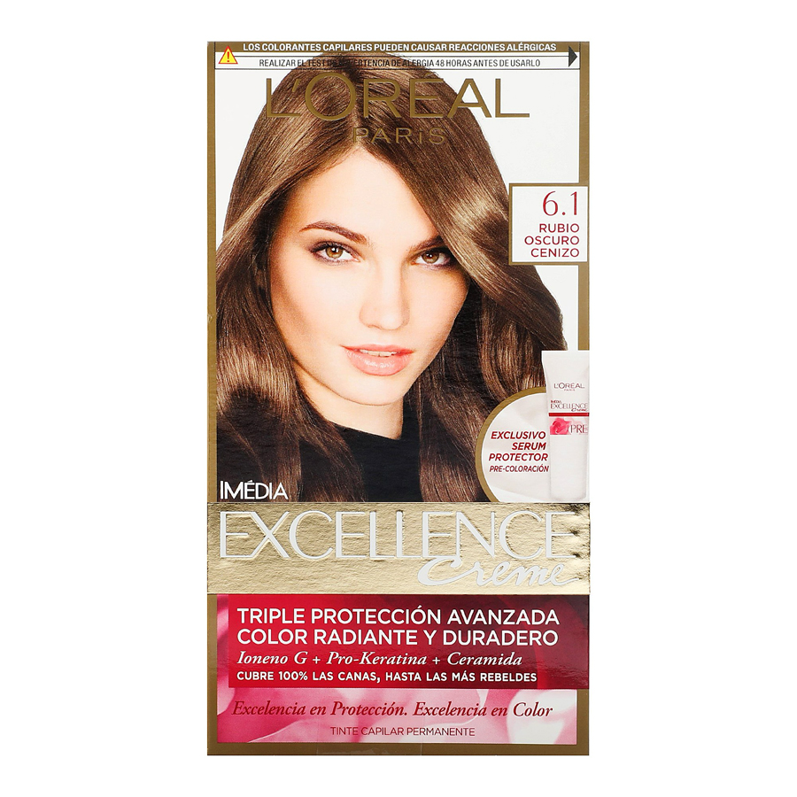 LOREAL HAIR COLOR 6.1 DARK ASH BLONDE