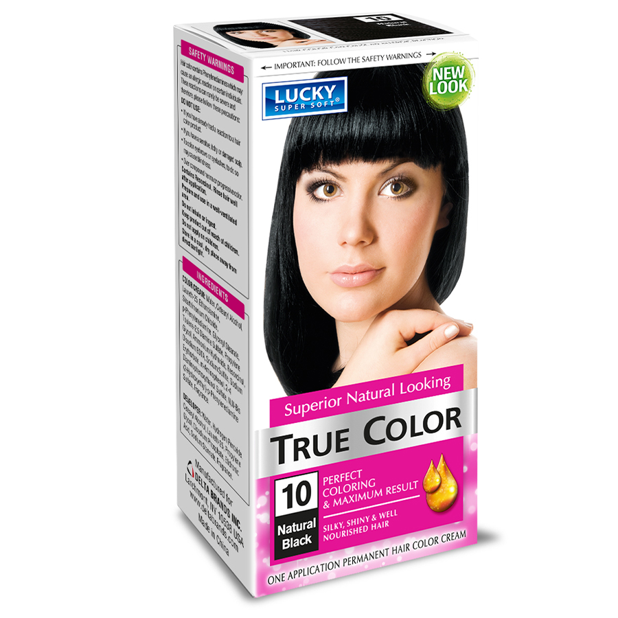 LUCKY HAIR COLOR #10 NATURAL BLACK