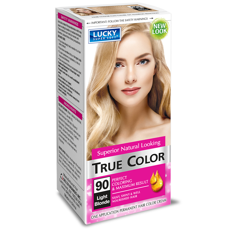 LUCKY HAIR COLOR #90 LIGHT BLONDE