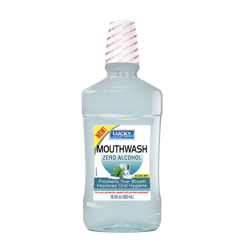 LUCKY MOUTH WASH 16.9 OZ ICE COOL MINT ALCOHOL FREE