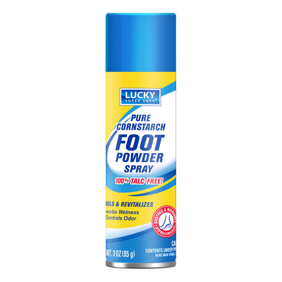 LUCKY SUPER SOFT FOOT POWDER SPRAY 2 OZ