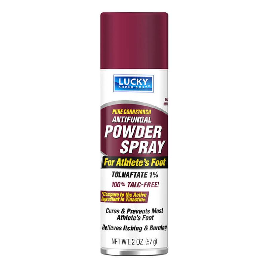 LUCKY SUPER SOFT FOOT POWDER SPRAY 2 OZ ANTIFUNGAL