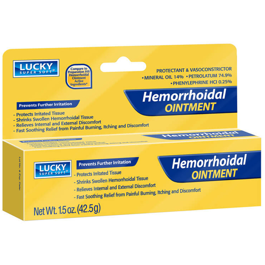 LUCKY SUPER SOFT HEMORRHOIDAL OINTMENT 1.5 OZ