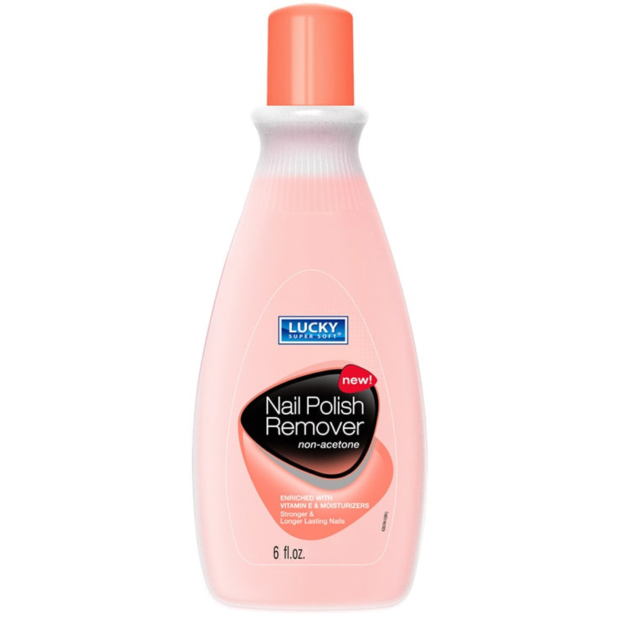LUCKY SUPER SOFT NAIL POLISH REMOVER 6 OZ NONACETONE