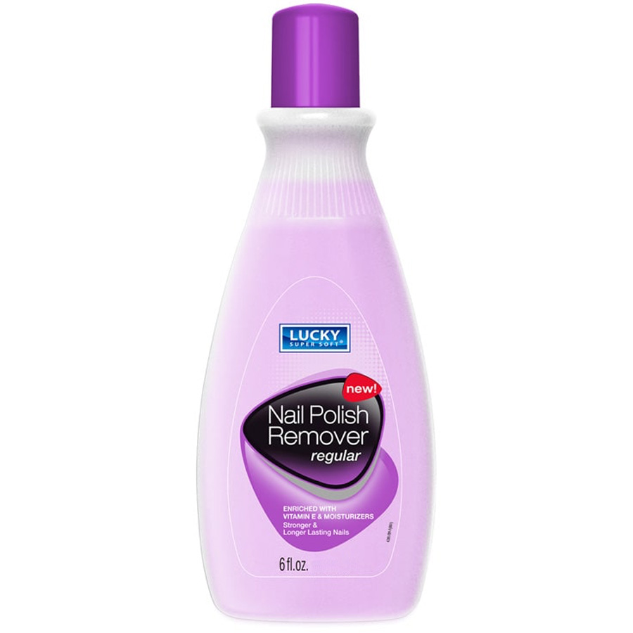 LUCKY SUPER SOFT NAIL POLISH REMOVER 6 OZ REGULAR