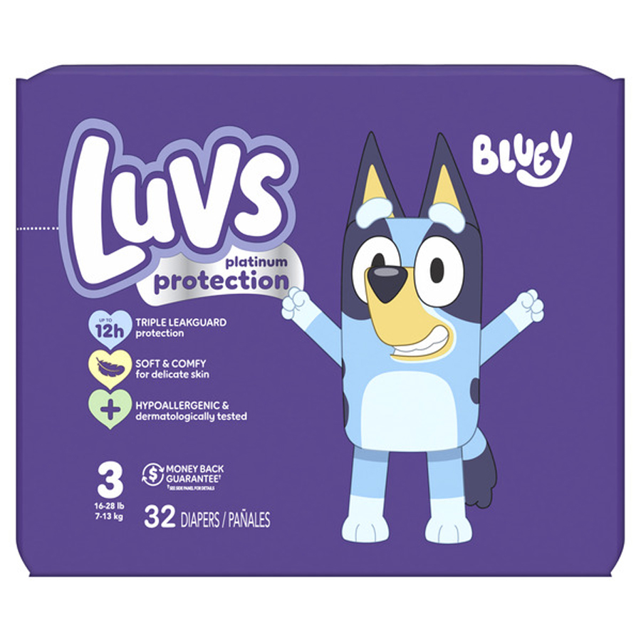 LUVS BABY DIAPERS 32 CT SIZE 3