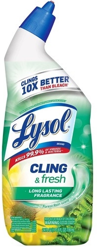 LYSOL TOILET BOWL CLEANER 24 OZ CLING & FRESH FOREST RAIN SCENT