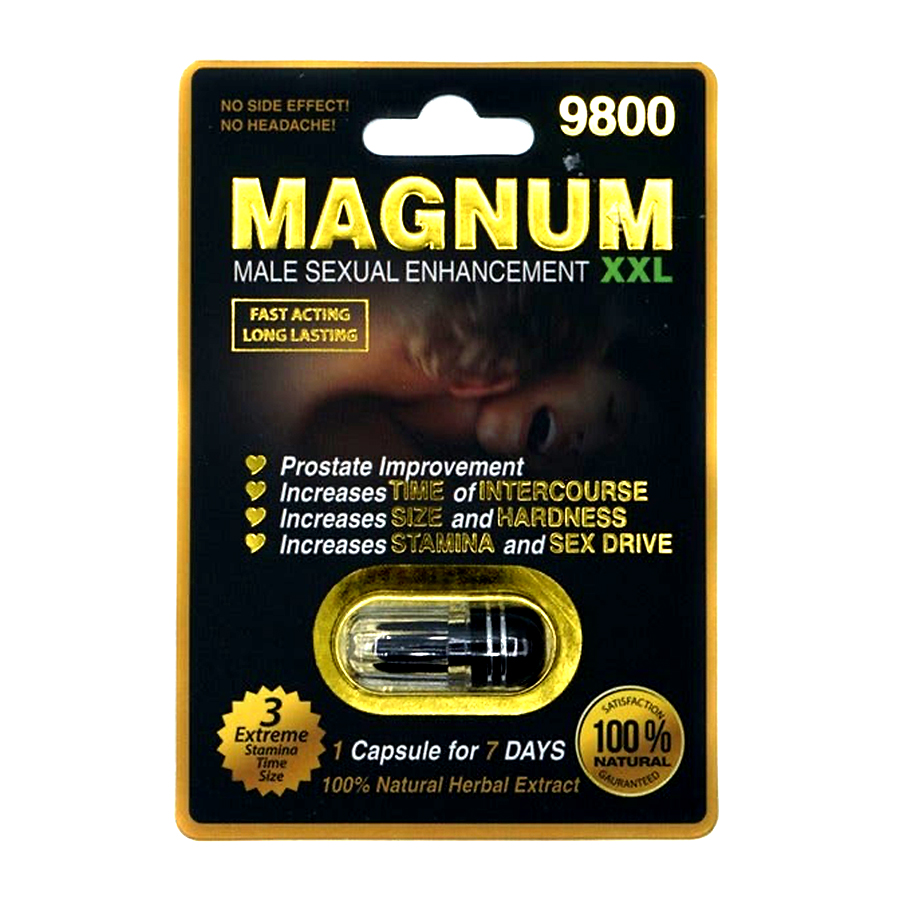 MAGNUM BLACK MALE ENHANCEMENT 1 CT XXX