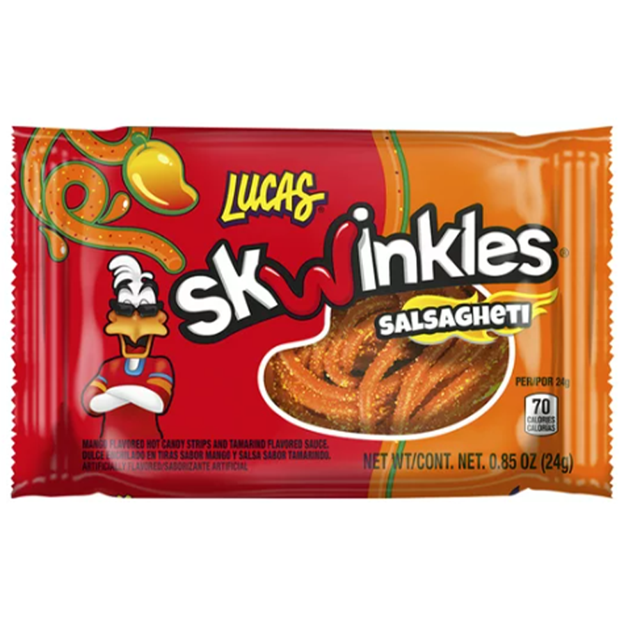 MARS CANDY 0.85 OZ LUCAS SKWINKLES SALSAGHETI MANGO