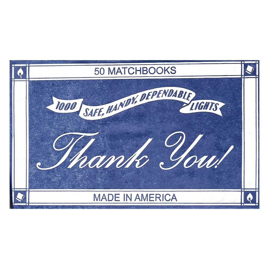 MATCHEBOOKS 50 CT 20 PK PLAIN