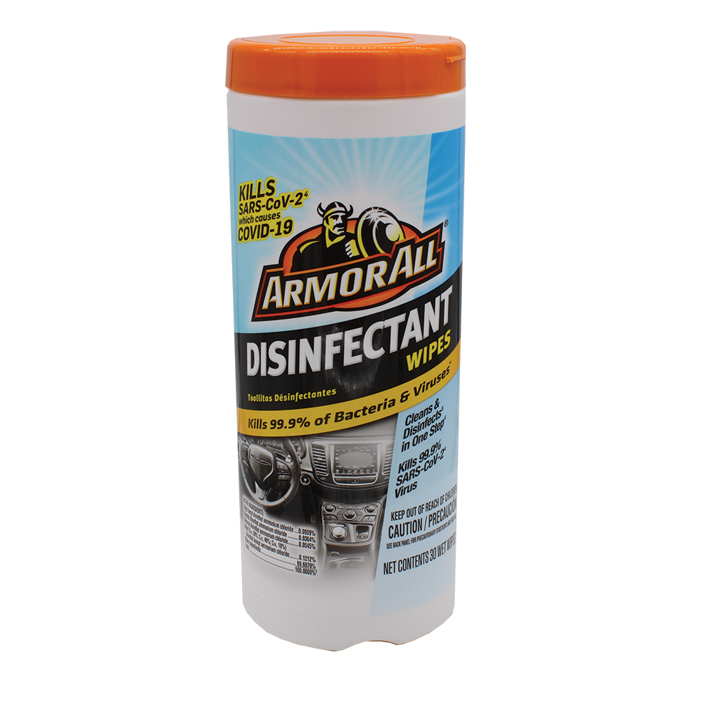 ARMOR ALL DISINFECTANT WIPES 30 CT