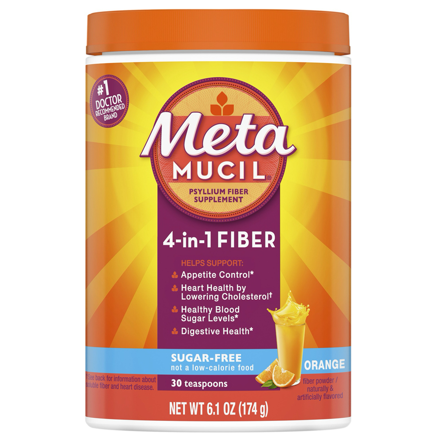 METAMUCIL FIBER SUPPLEMENT 6.1 OZ SUGAR FREE ORANGE