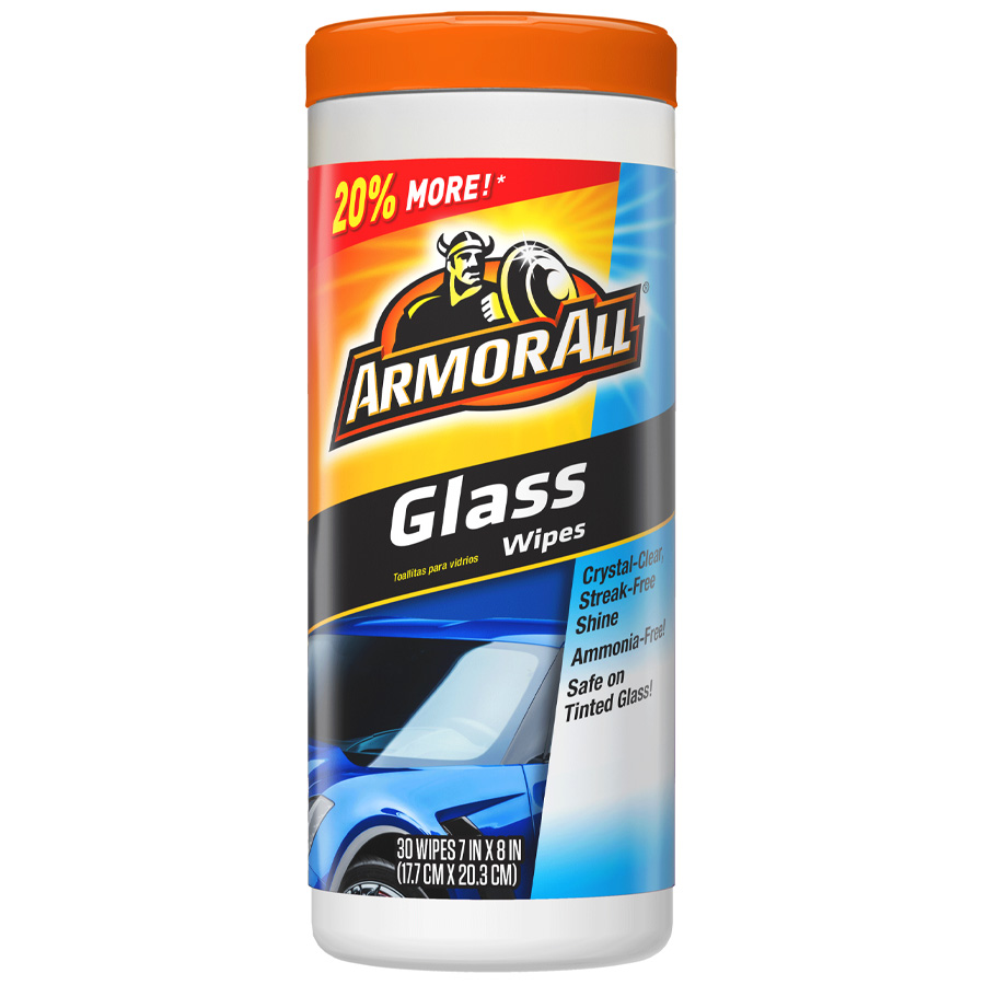 ARMOR ALL GLASS WIPES 30 CT