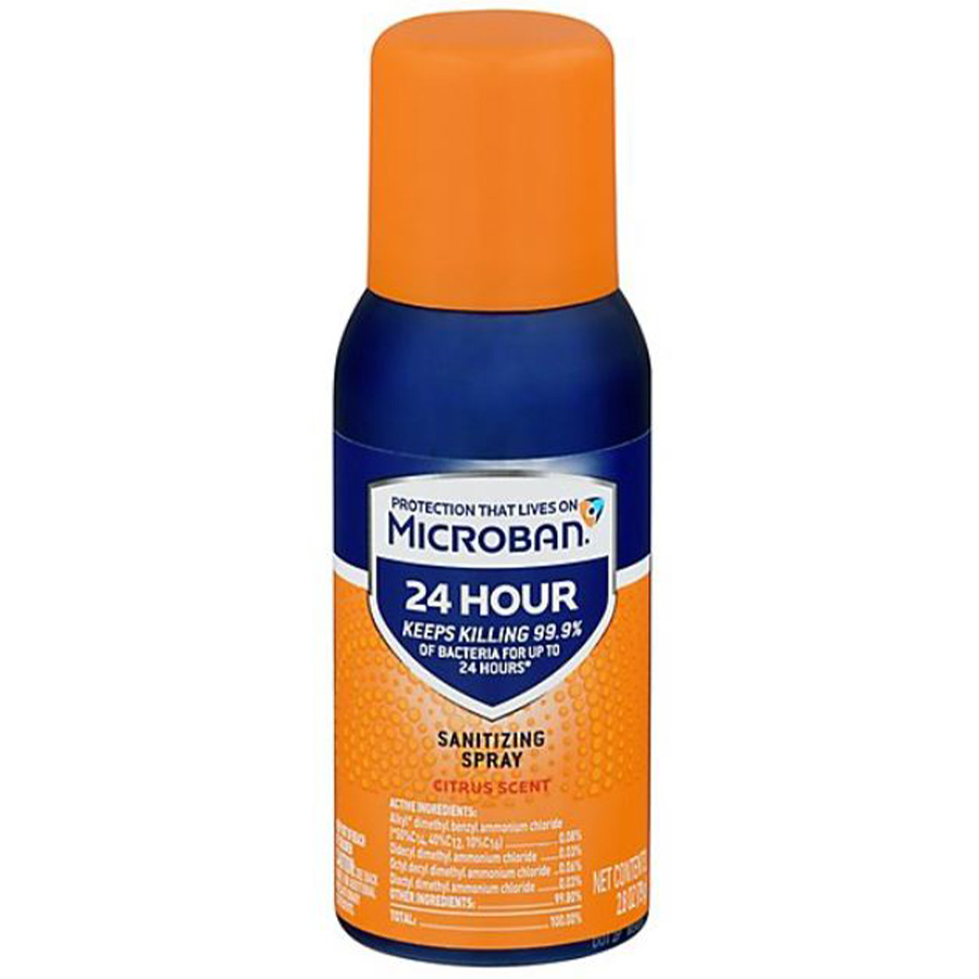 MICROBAN SANITIZING SPRAY 2.8 OZ CITRUS