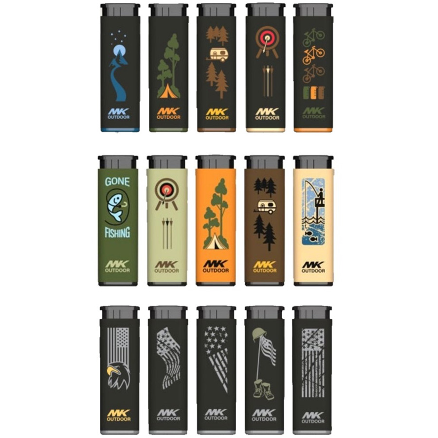 MK JET LIGHTER 1 CT OUTDOOR ASSORTED (OUTDOORSMEN, EXPLORE, FREEDOM)