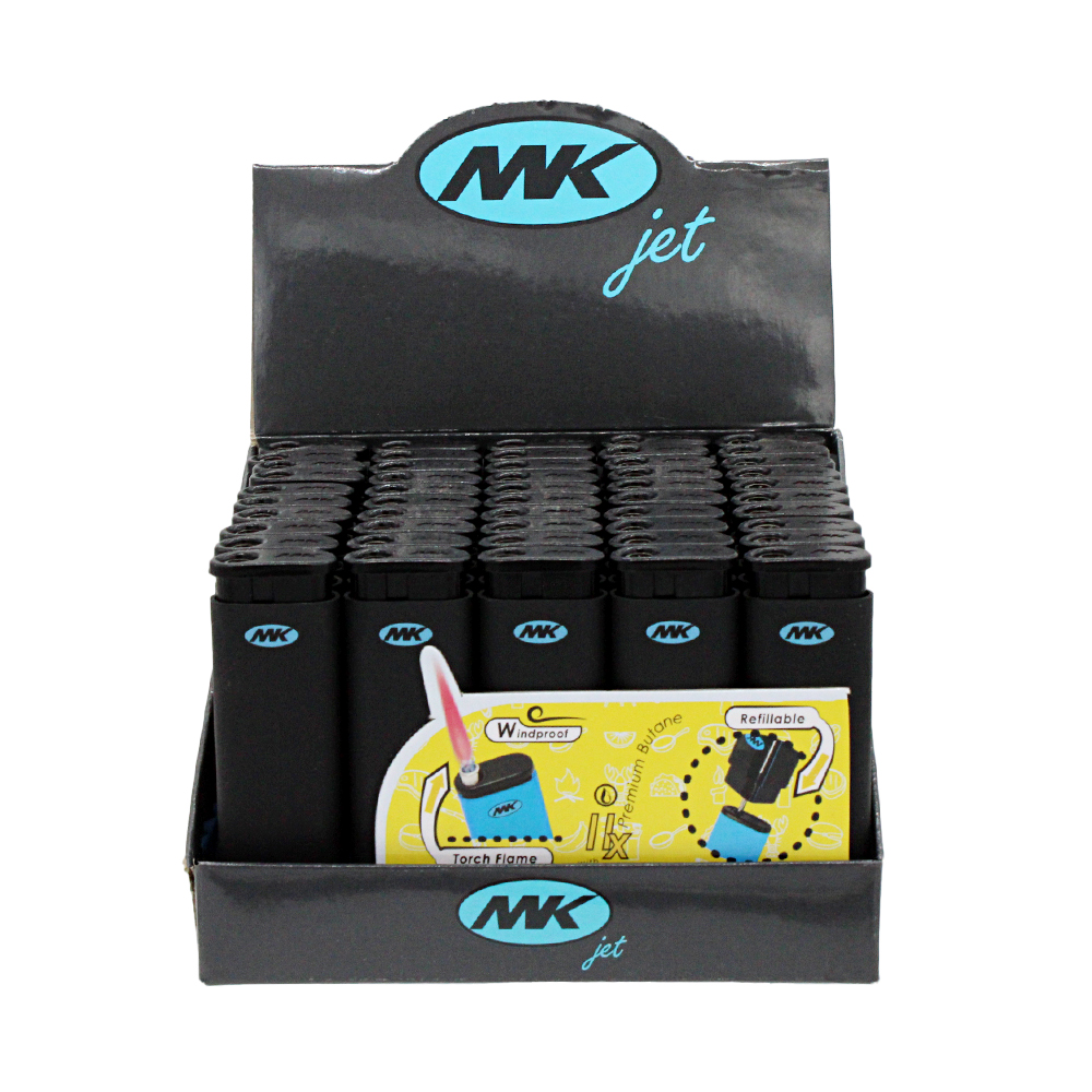 MK JET LIGHTER 1 CT WINDPROOF BLACK