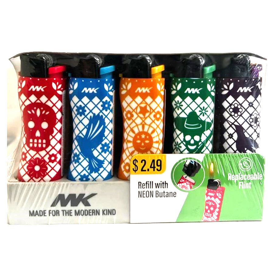 MK LIGHTER 1 CT GRIP PRO ZY-9G PAPEL PICADO