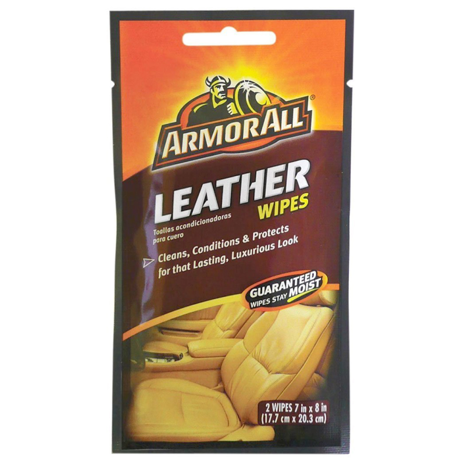ARMOR ALL LEATHER WIPES 2 CT