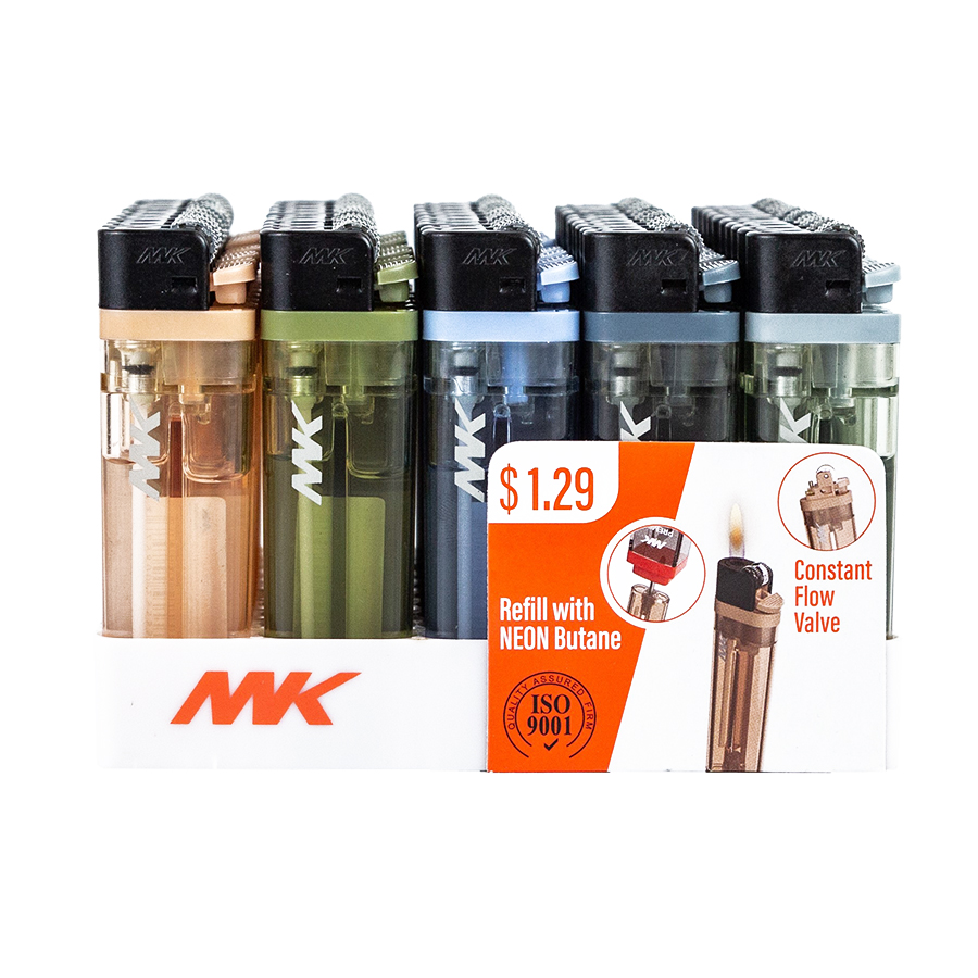 MK LIGHTER 1CT REFILLABLE 6A POCKET LIGHTER