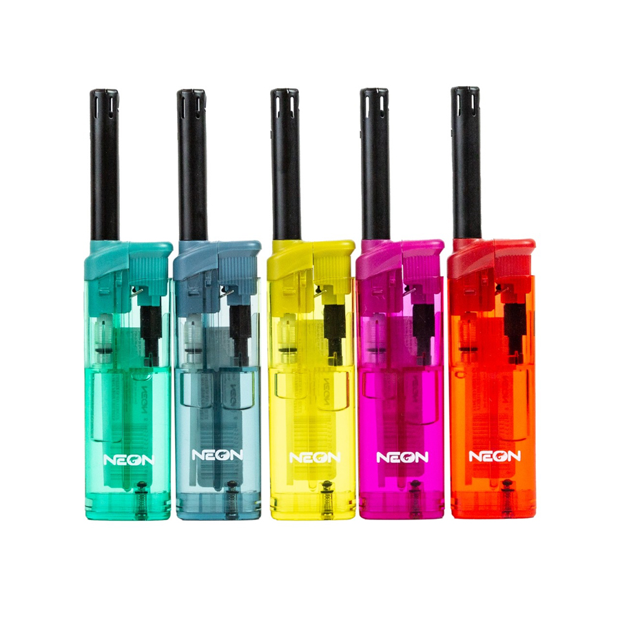 MK LIGHTER  50 CT NEON 6BL CANDLE LIGHTER