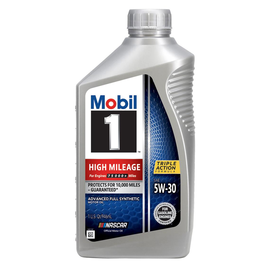 MOBIL 1 MOTOR OIL 1 QT 5W-30 HIGH MILEAGE