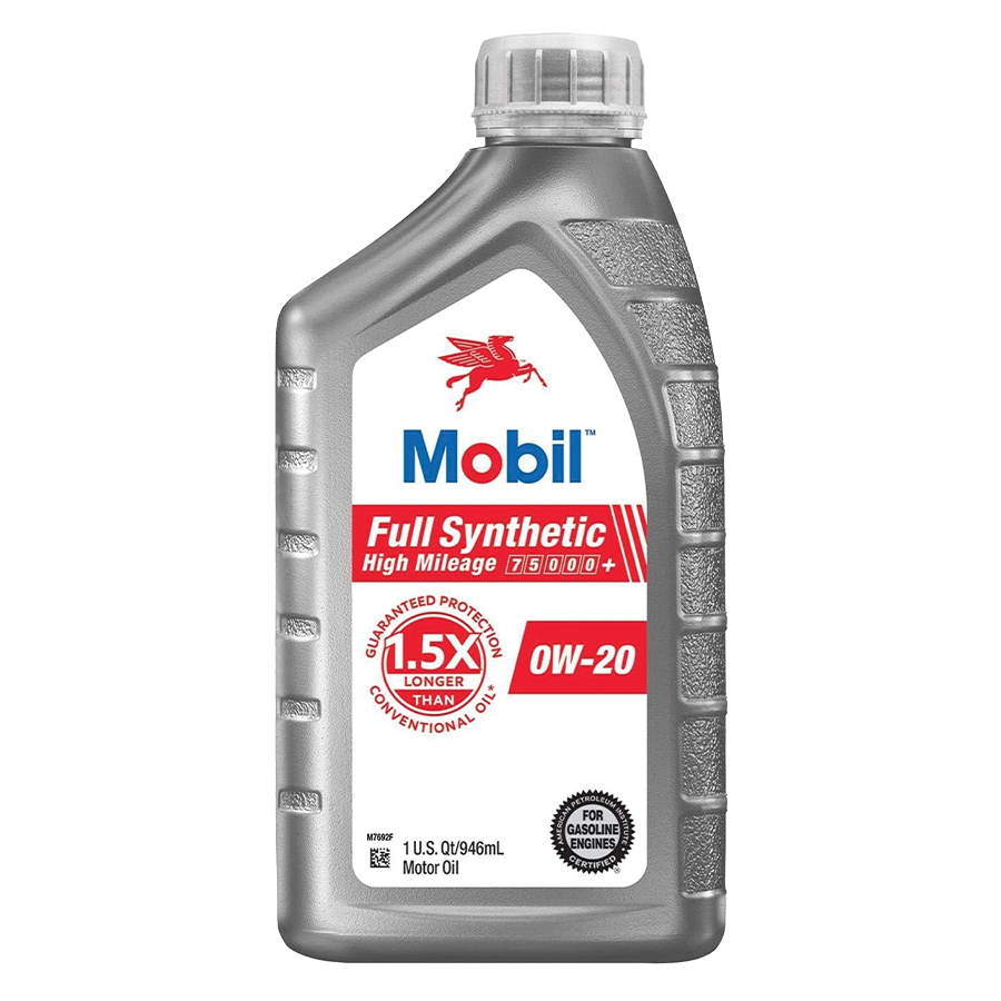 MOBIL FULL SYNTHETIC HIGH MILEAGE 1 QT 0W-20