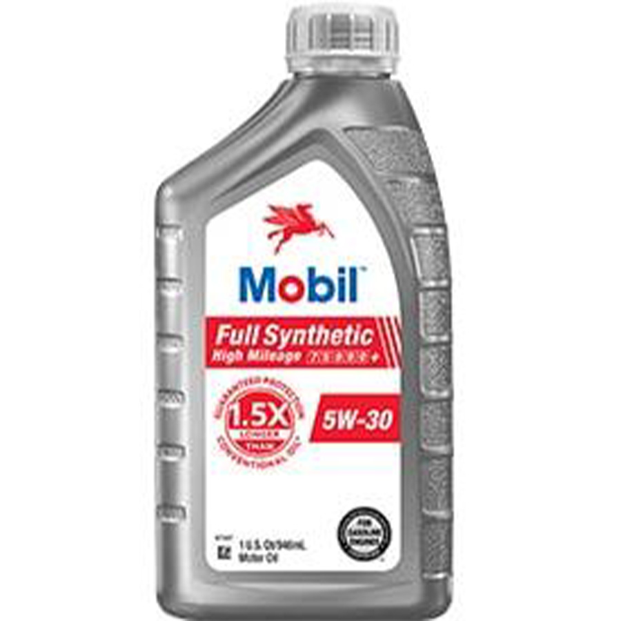 MOBIL FULL SYNTHETIC HIGH MILEAGE 1 QT 5W-30