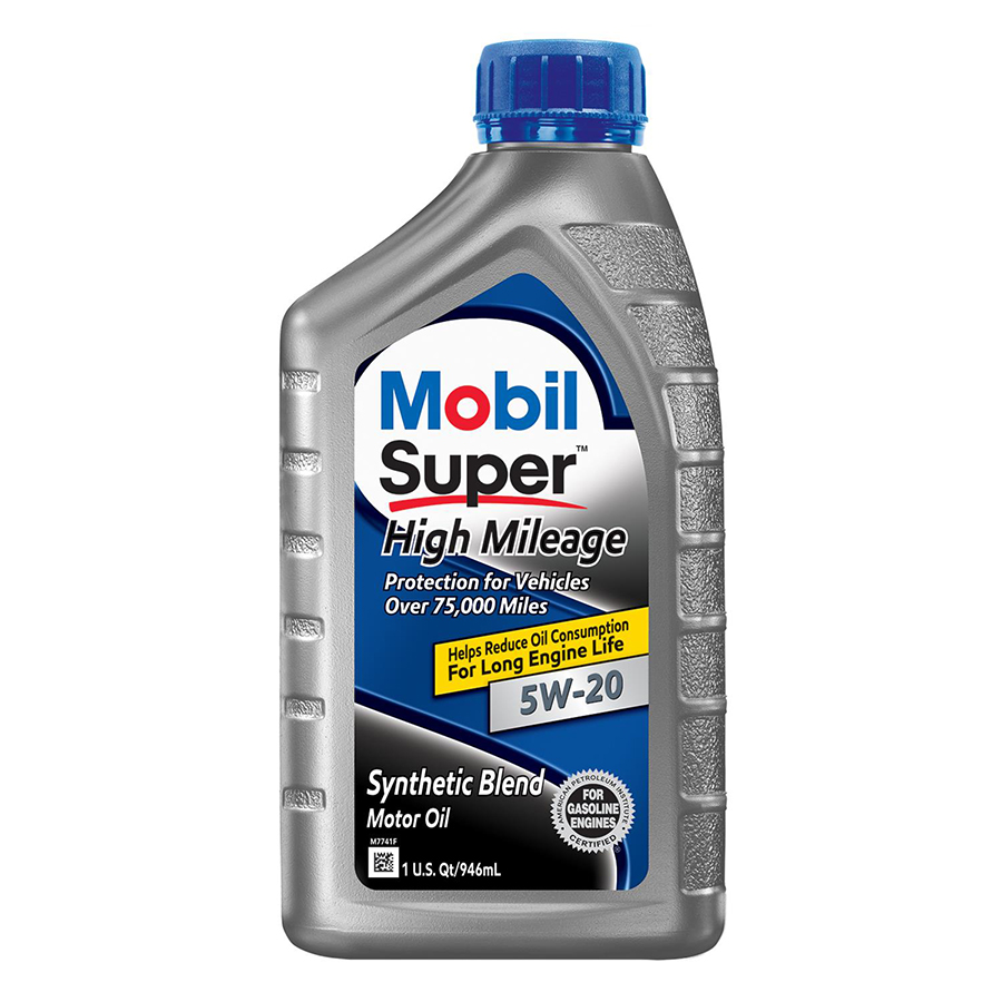 MOBIL SUPER 1 QT 5W-20 SYNTHETIC BLEND HIGH MILEAGE