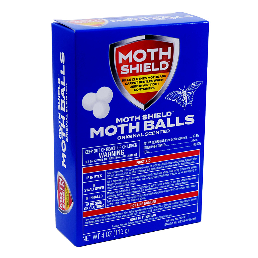 MOTH SHIELD MOTH BALLS 4 OZ ORIGINAL