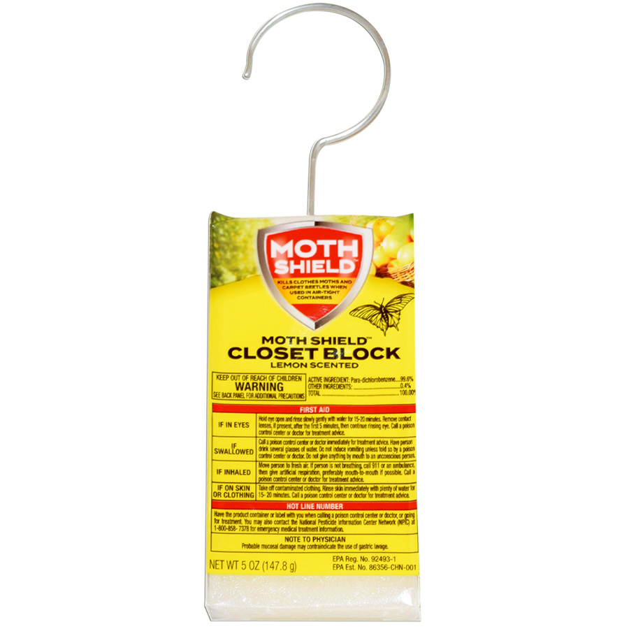 MOTH SHIELD MOTH BALLS 5 OZ LEMON