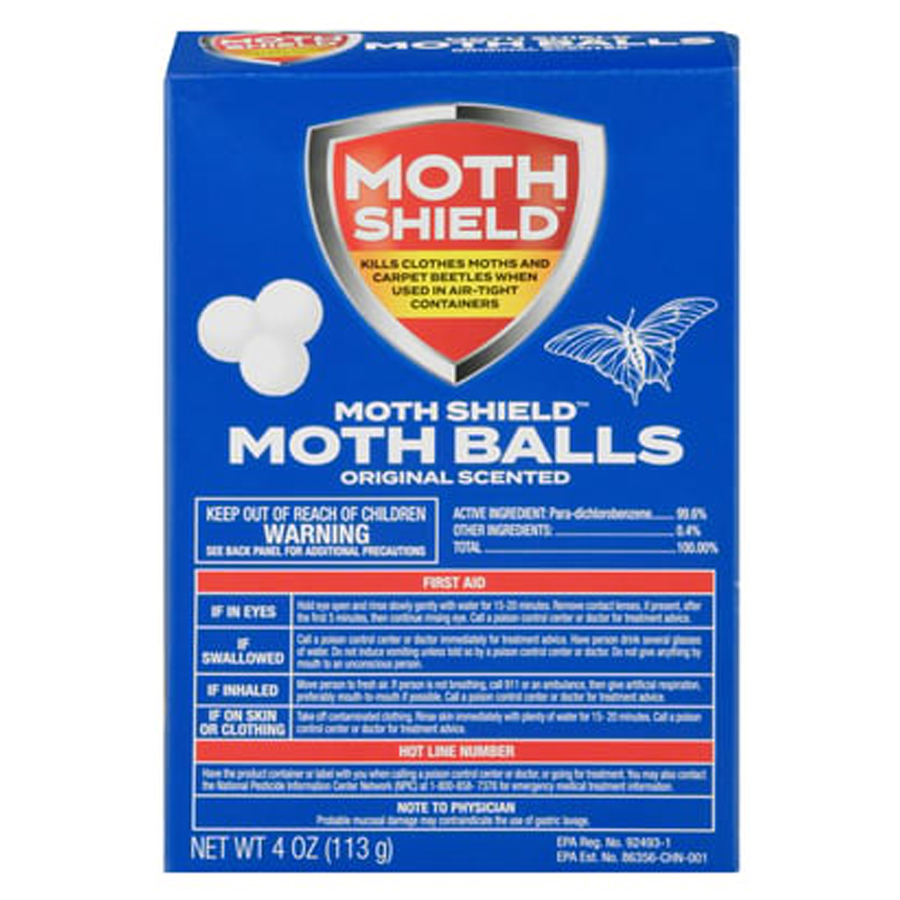 MOTH SHIELD MOTH BALLS 5 OZ REGULAR