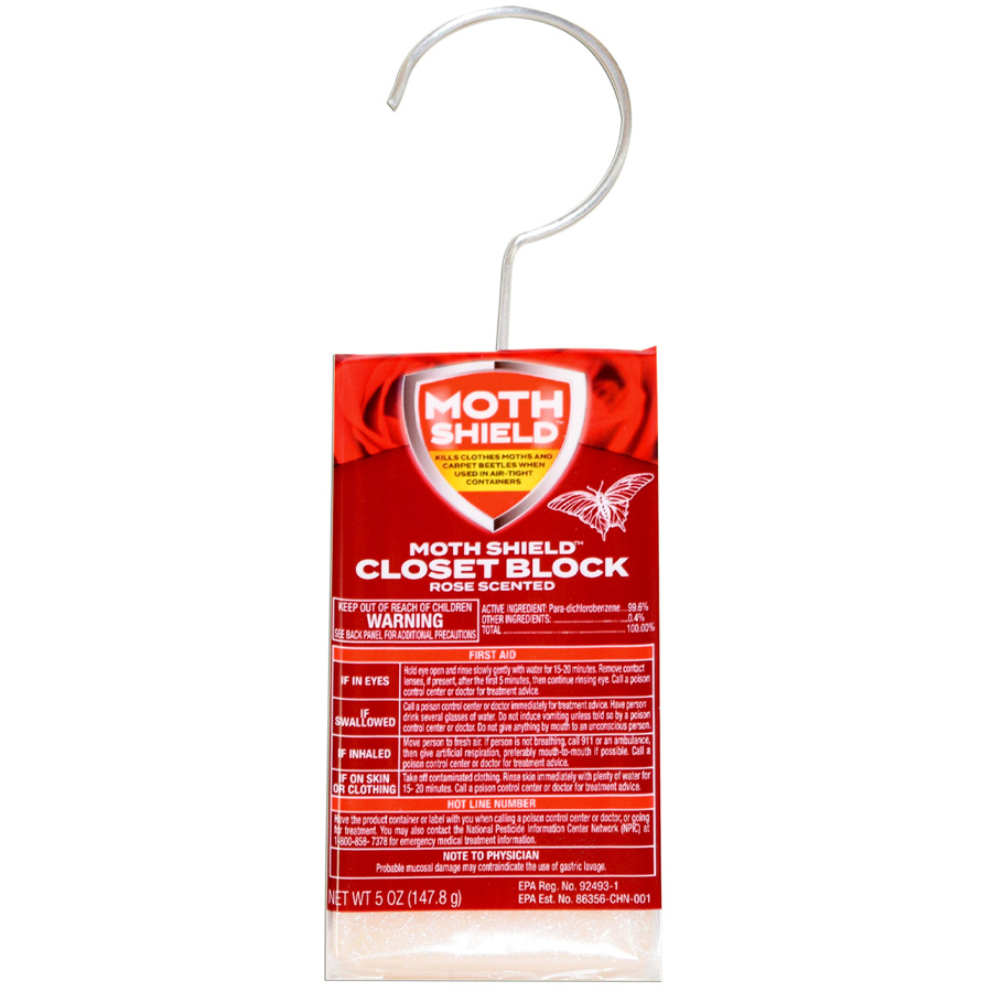 MOTH SHIELD MOTH BALLS 5 OZ ROSE