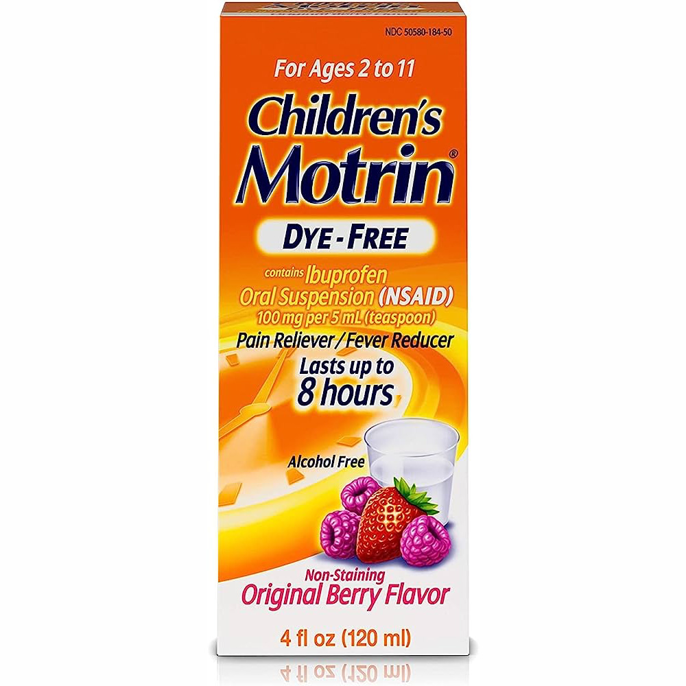 MOTRIN CHILDREN 8 OZ CHILDRENS DYE FREE