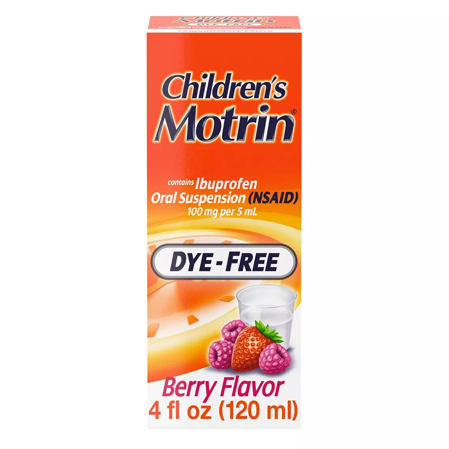 MOTRIN CHILDREN'S LIQUID 4 OZ DYE-FREE BERRY
