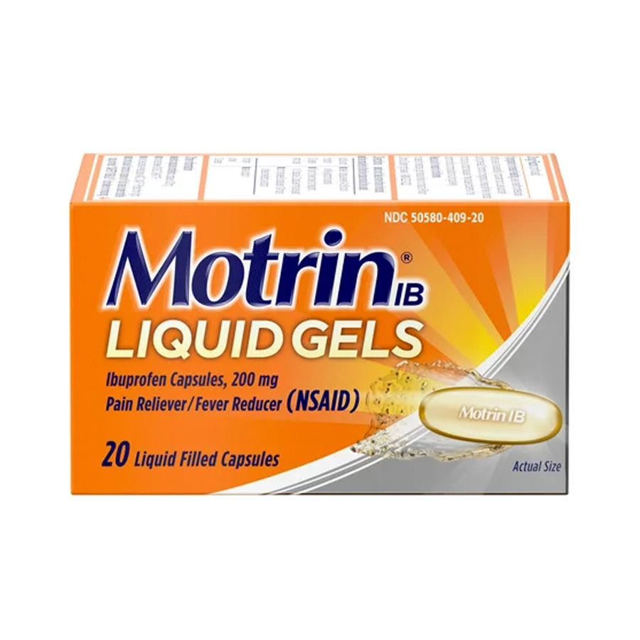 MOTRIN LIQUID GEL 20 CT