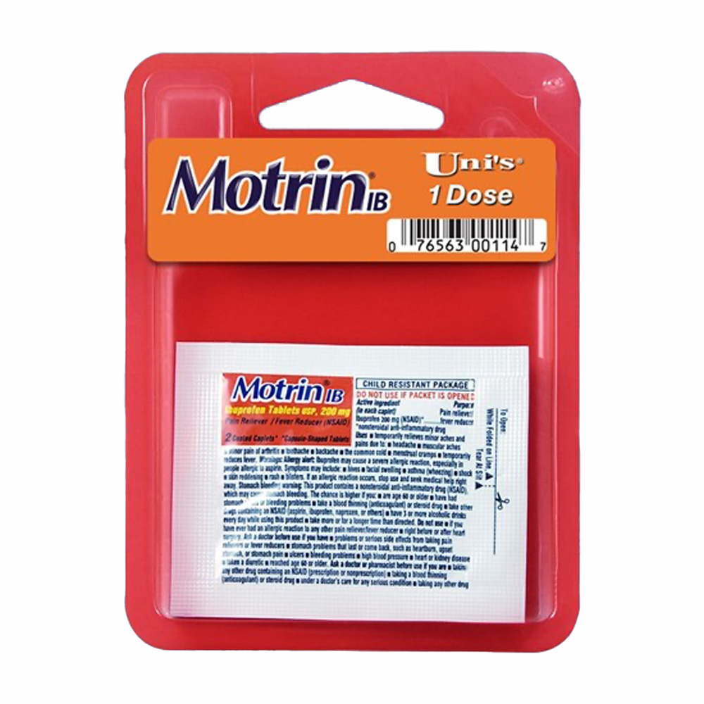 MOTRIN PAIN RELIEF 12 CT BLISTER