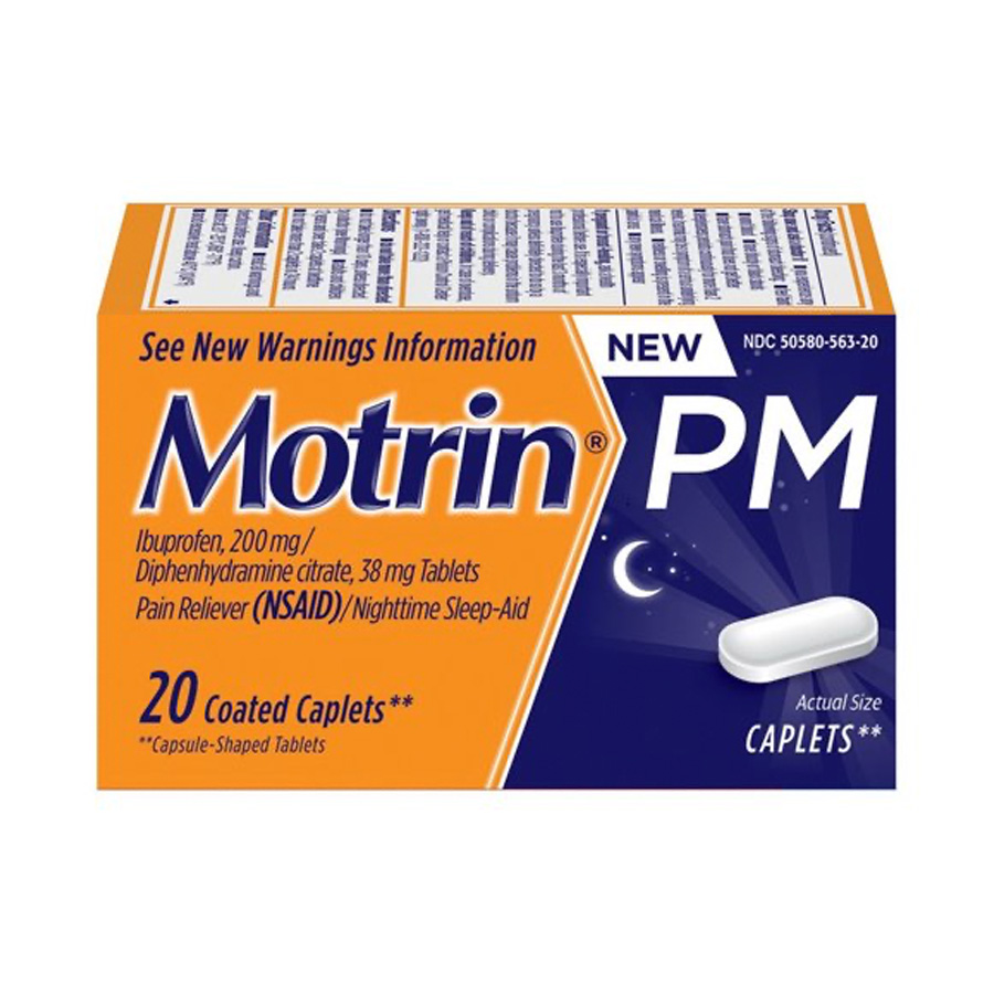MOTRIN PM CAPLET 20 CT