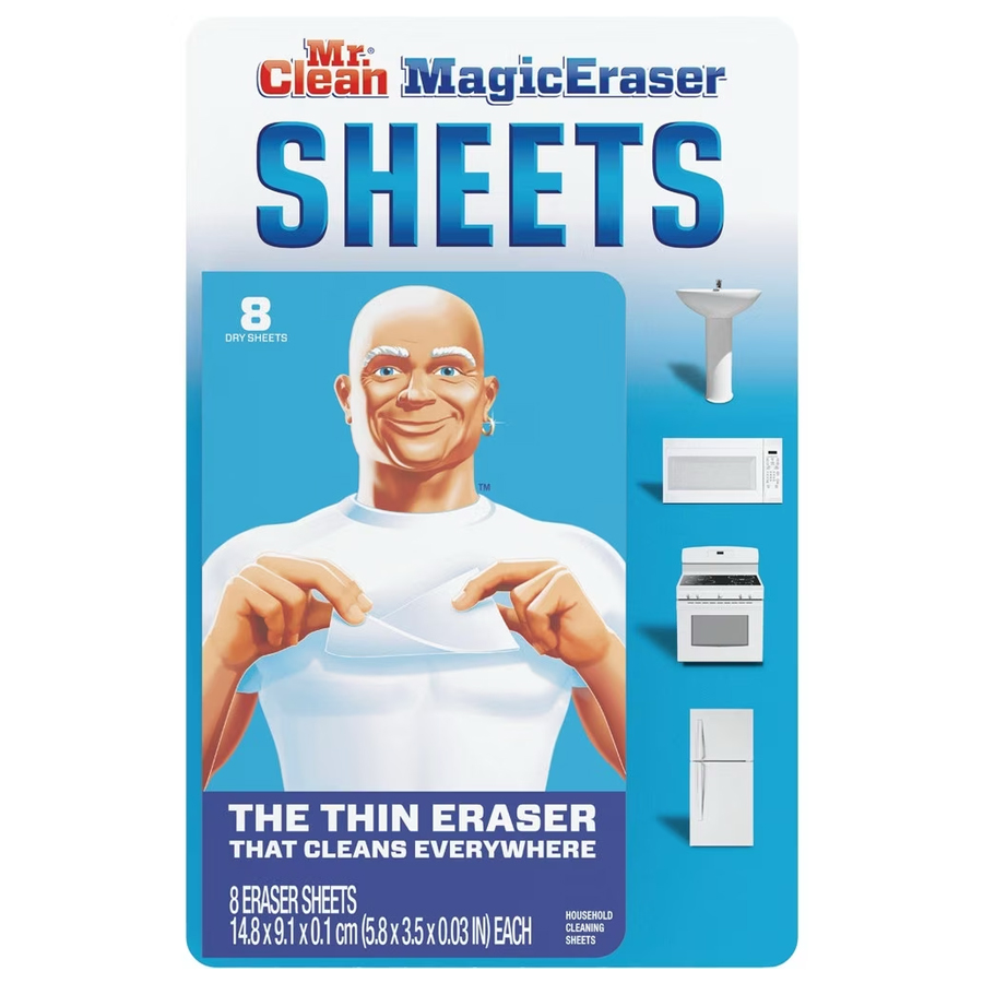 MR. CLEAN MAGIC ERASER CLEANSING SHEET 8 CT