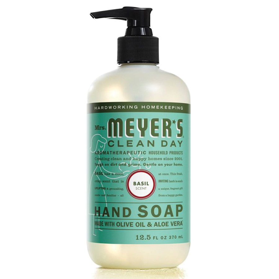 MRS. MEYER'S HANDWASH 12.5Z BASIL