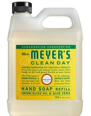MRS. MEYERS HANDWASH REFILL 33 OZ HONEY SUCKLE