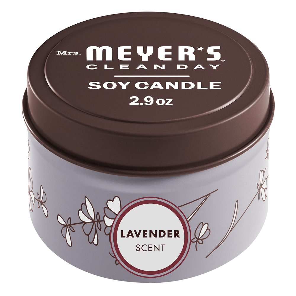 MRS. MEYERS TIN CANDLE 2.9 OZ LAVENDER