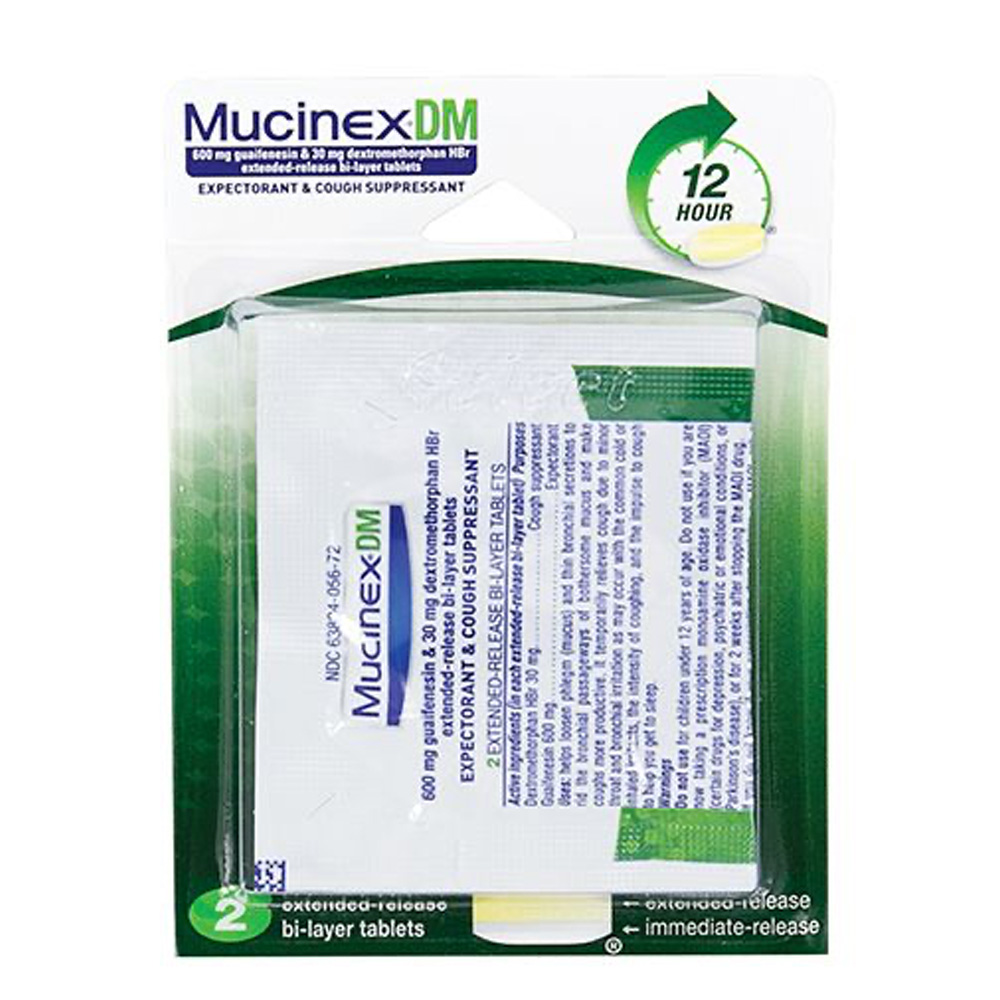 MUCINEX DM 2 CT BLISTER