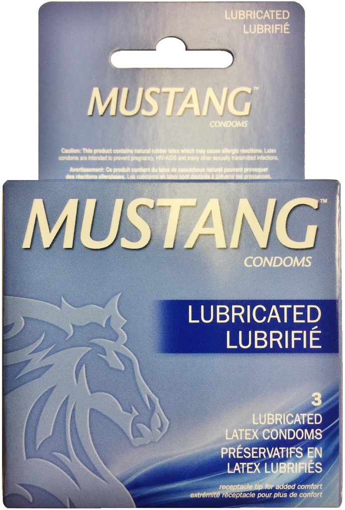 MUSTANG CONDOM 3 CT LUBRICATED
